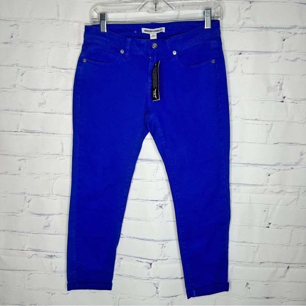 Andrew Charles size‎ 27 blue cropped jeans - brand new with tags!